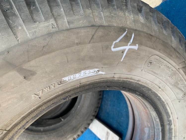 ยางบรรทุก BS 7.50r16 mr ในรองครบ ชุดนี้มี 8เส้น คละปีผลิต ผ้าใบอัดดอกได้ รูปที่ 15