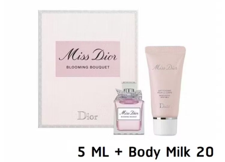 Dior แท้ 💯 เซ็ทน้ำหอม Miss Dior Blooming Bouquet EDT 5ml  และ โลชั่น Miss Dior 20ml รูปที่ 2