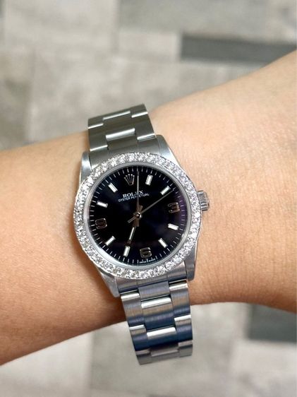 Rolex Oyster Oerpatual Boy 31mm.หน้าดำ เลข369 เซอร์วิสเรียบร้อยพร้อมใช้ รูปที่ 5
