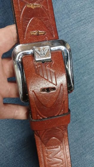 เข็มขัดหนังแท้ งานแฟชั่น เอว 29 ถึง 33 กว้าง 1.7 ยาวรวมหัว 39 หนังสวย ลายสวย สภาพหล่อ รูปที่ 9