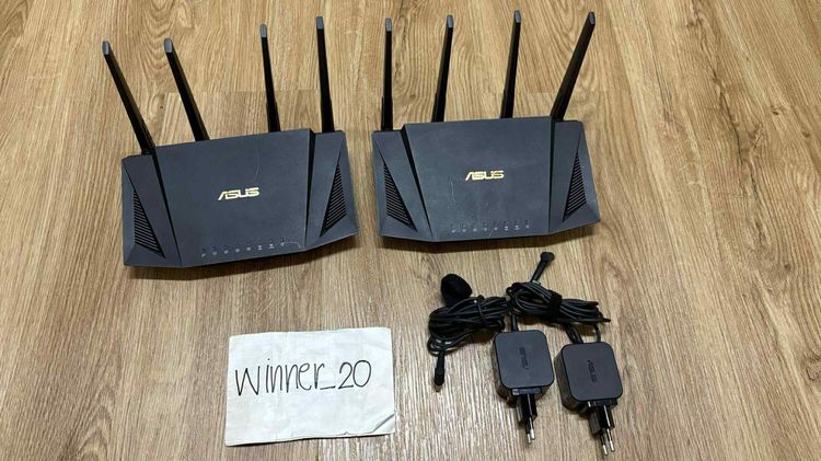 อุปกรณ์เครือข่าย ขาย ASUS RT-AX3000 AX3000 Dual Band WiFi 6 (802.11ax) Router มือสองราคาถูก