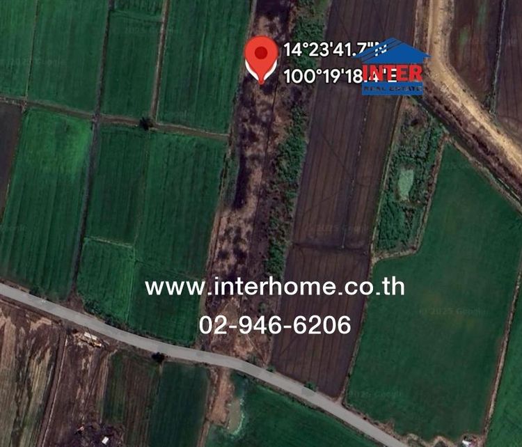 ไม่ใช่ ที่ดินเปล่า 10 ไร่ 80 ตร.ว. ที่ดิน ซอยวิไลเสนา ถนนหมายเลข 3111 ถนนคลองแร่ บางซ้าย พระนครศรีอยุธยา รูปที่ 2