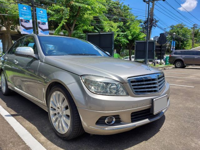 Mercedes-Benz C-Class 2008 C200 Kompressor Sedan เบนซิน ไม่ติดแก๊ส เกียร์อัตโนมัติ บรอนซ์เงิน รูปที่ 4