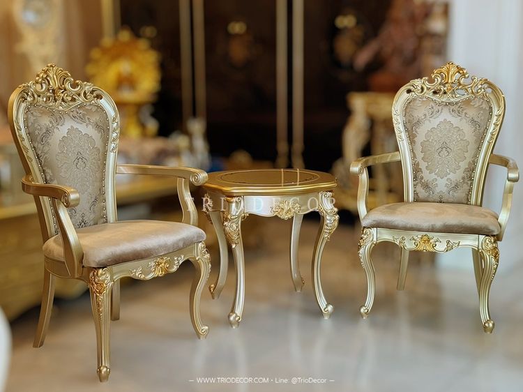 SABRINA Classic Coffee Set ชุดโต๊ะน้ำชาสไตล์หลุยส์ รุ่น ซาบริน่า รูปที่ 13