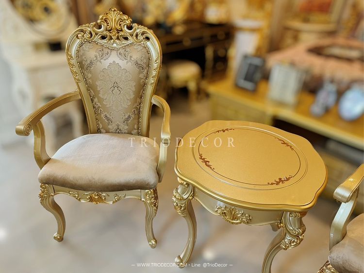 SABRINA Classic Coffee Set ชุดโต๊ะน้ำชาสไตล์หลุยส์ รุ่น ซาบริน่า รูปที่ 5