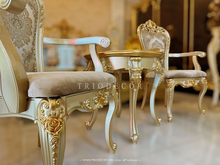 SABRINA Classic Coffee Set ชุดโต๊ะน้ำชาสไตล์หลุยส์ รุ่น ซาบริน่า รูปที่ 9