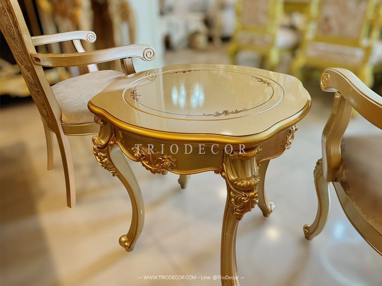 SABRINA Classic Coffee Set ชุดโต๊ะน้ำชาสไตล์หลุยส์ รุ่น ซาบริน่า รูปที่ 7