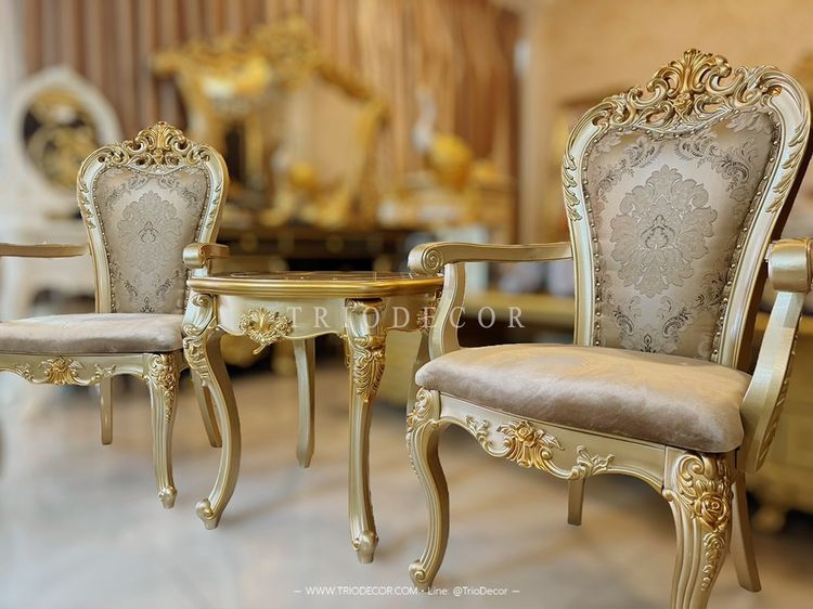 SABRINA Classic Coffee Set ชุดโต๊ะน้ำชาสไตล์หลุยส์ รุ่น ซาบริน่า รูปที่ 10