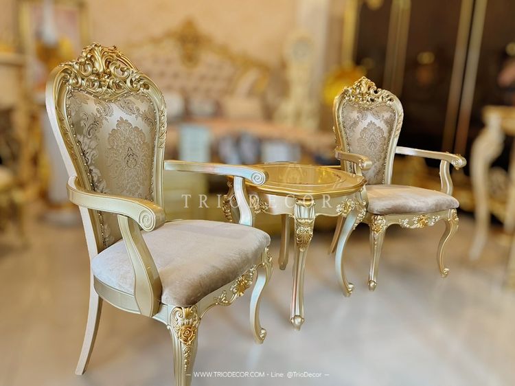 SABRINA Classic Coffee Set ชุดโต๊ะน้ำชาสไตล์หลุยส์ รุ่น ซาบริน่า รูปที่ 3