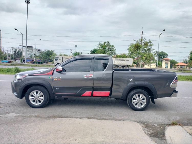 Toyota Hilux Revo 2017 2.4 E Pickup ดีเซล ไม่ติดแก๊ส เกียร์ธรรมดา เทา รูปที่ 3