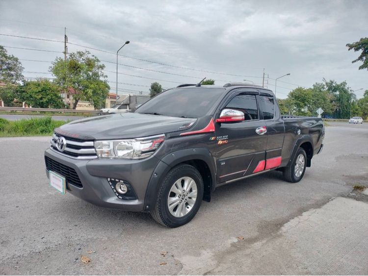 Toyota Hilux Revo 2017 2.4 E Pickup ดีเซล ไม่ติดแก๊ส เกียร์ธรรมดา เทา รูปที่ 2
