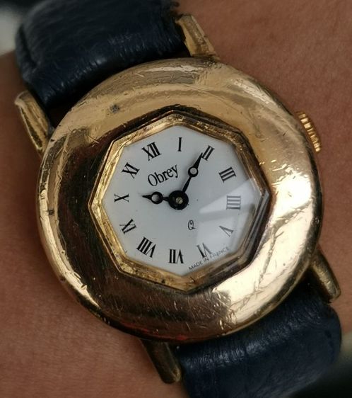 นาฬิกา Vintage Obrey Paris Sterling Silver เคลือบทอง ระบบ Quartz ใครสะสมแนวนี้จัดไปครับ ราคาแบ่งปัน รูปที่ 9