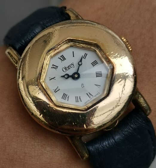 นาฬิกา Vintage Obrey Paris Sterling Silver เคลือบทอง ระบบ Quartz ใครสะสมแนวนี้จัดไปครับ ราคาแบ่งปัน รูปที่ 8