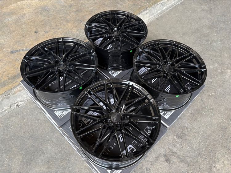 ล้อแม็กมือ1 ขอบ19 FS05 5รู114 กว้าง8.5 ออฟ35 สีดำเงา ล้อเบา FLOW FORMING งานSEVENFIFTH งานสวยมากๆ รูปที่ 3
