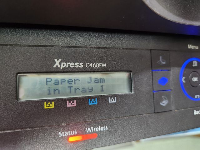 ขายเหมางานช่างเครื่องปริ้นท์ซัมซุง c460fw อาการเปิดติดไม่ดูดกระดาษ หมึกหมด cannon ขึ้น p02 เป็นอะไหล่ตามสภาพ แถมหมึกสึเหลือง รูปที่ 2