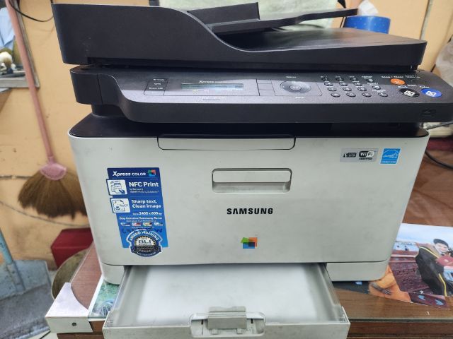 ขายเหมางานช่างเครื่องปริ้นท์ซัมซุง c460fw อาการเปิดติดไม่ดูดกระดาษ หมึกหมด cannon ขึ้น p02 เป็นอะไหล่ตามสภาพ แถมหมึกสึเหลือง