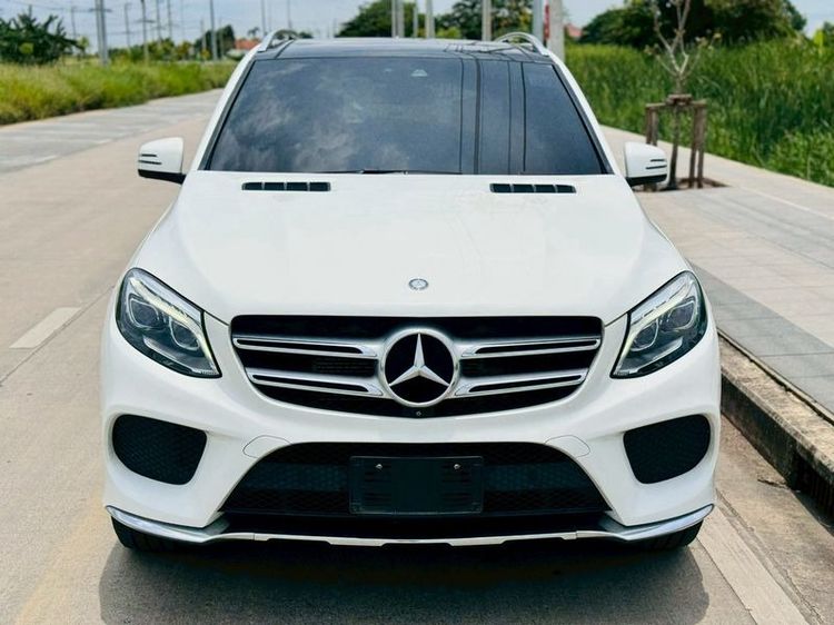 Mercedes-Benz GLE-Class 2017 GLE500 Utility-car ปลั๊กอินไฮบริด (PHEV) ไม่ติดแก๊ส เกียร์อัตโนมัติ ขาว รูปที่ 2
