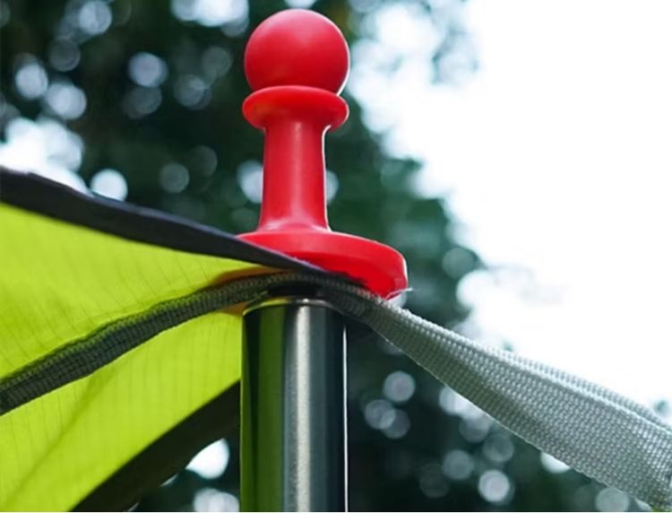 CLS หมวกจุกยางกันฟ้าผ่า จุกครอบปลายเสาทาร์ป  หมวกเสาเต็นท์  camping รูปที่ 4