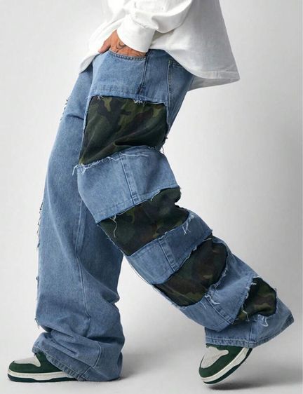 กางเกงยีนส์คูลๆ แบรนด์เนมแท้ ฮ่องกง ส่งต่อ 300 บาท รูปที่ 6