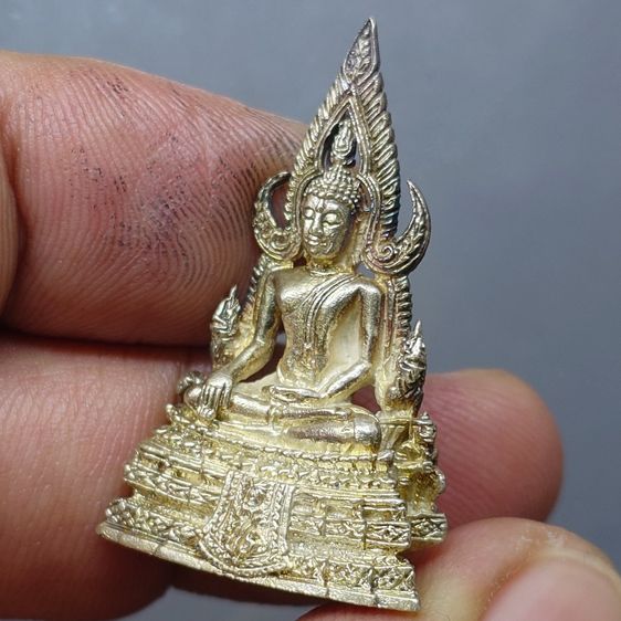 พระพุทธชินราช ภปร เนื้อเงิน พิมพ์ใหญ่ รุ่นปฎิสังขรณ์ วัดพระศรีรัตนมหาธาตุวรมหาวิหาร ปี2535 ตลับเดิม รูปที่ 6