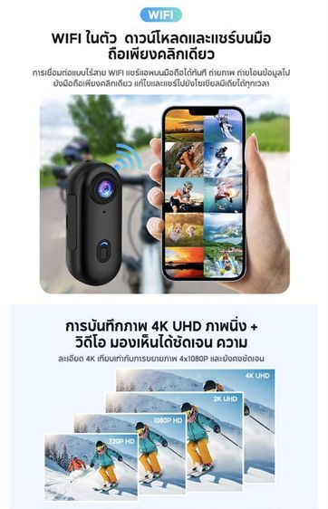 กล้องพกพาถ่ายวีดีโอสายคลิป รูปที่ 3
