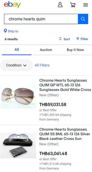 แว่นกันแดด Chrome​ Hearts​ Quim Gold White Cross​ เลนส์​ Zeiss​ เดิมๆ​ พร้อมกล่องและผ้าเช็ดเลนส์ สวยหายาก แบ่งปันราคาดีที่สุดครับ รูปที่ 10