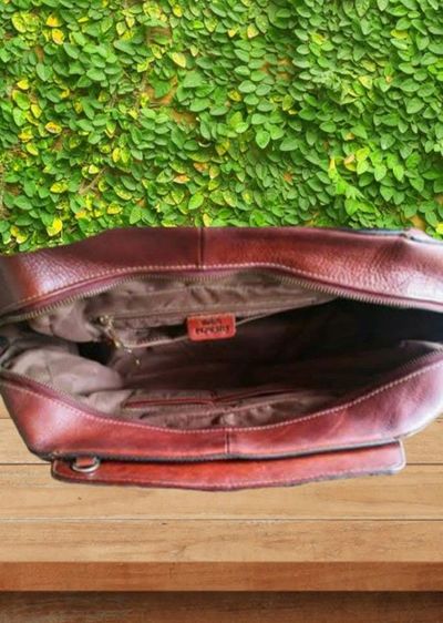 Pijushi กระเป๋าถือ หนังแท้ ยาว 35 x สูง 25 x กว้าง 13 cm. รูปที่ 8