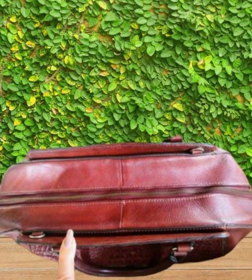 Pijushi กระเป๋าถือ หนังแท้ ยาว 35 x สูง 25 x กว้าง 13 cm. รูปที่ 6