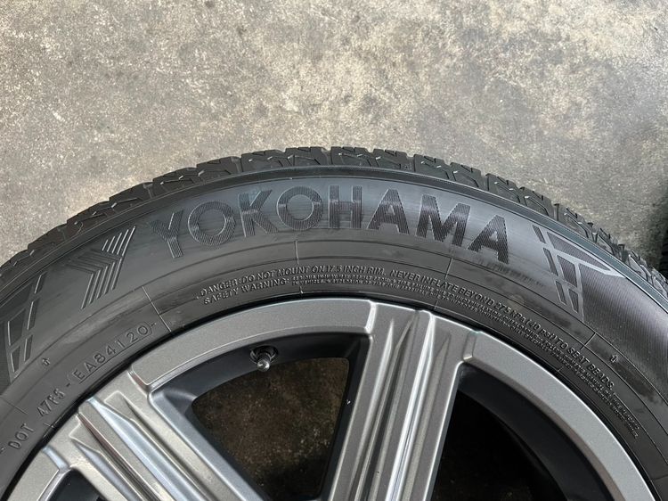 ✨ล้อแม็ก 5รู114✨Honda ขอบ 17 สีเทา แถมยาง 225-65-17 Yokohama ปลายปี 20 รูปที่ 6
