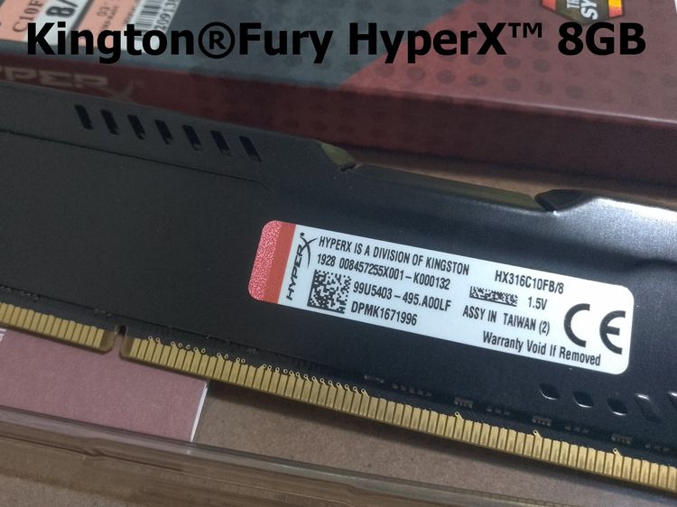 หน่วยความจำสำหรับคอมพิวเตอร์เดสก์ท็อป Kington®Fury HyperX™ 8GB(8GBx1) DDR3 1600MHz  RAM For Desktop PC ราคาขาย 640 บาท รูปที่ 5