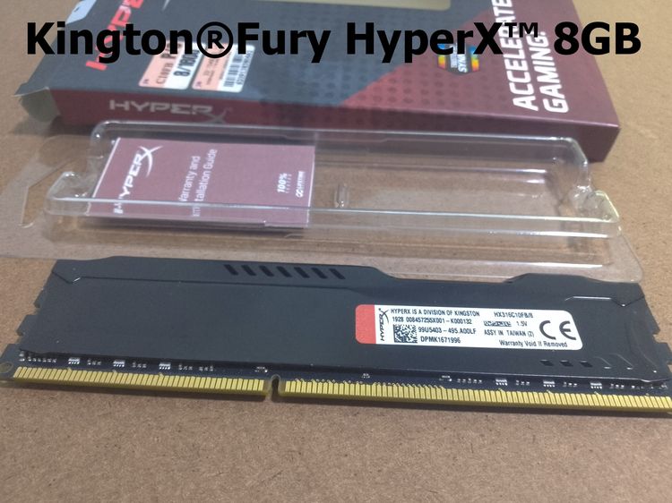 หน่วยความจำสำหรับคอมพิวเตอร์เดสก์ท็อป Kington®Fury HyperX™ 8GB(8GBx1) DDR3 1600MHz  RAM For Desktop PC ราคาขาย 640 บาท รูปที่ 4