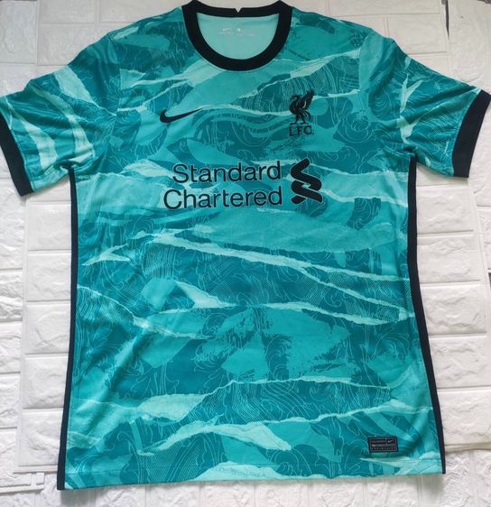 เสื้อเจอร์ซีย์ Nike ผู้ชาย เขียว เสื้อฟุตบอล Liverpool Away 2020-21