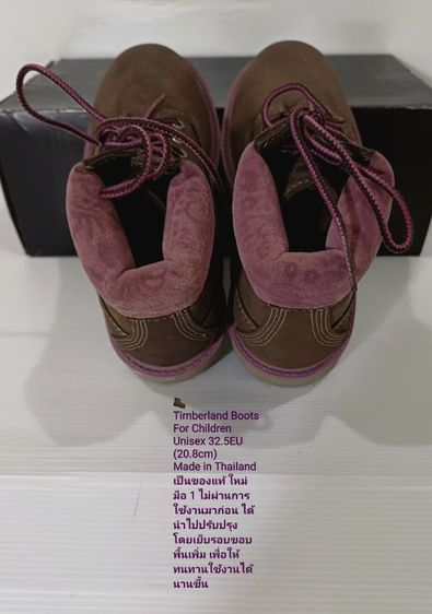 Timberland for Children 32.5EU(20.8cm) ของแท้ สภาพมือ 1 ไม่ผ่านการใช้งานมาก่อน, รองเท้า Timberland หนังแท้ เย็บรอบขอบพื้นเพิ่มตามรายละเอียด รูปที่ 12