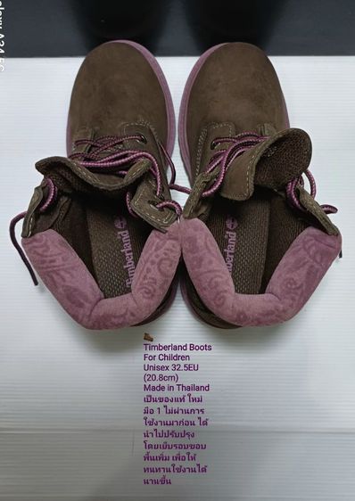 Timberland for Children 32.5EU(20.8cm) ของแท้ สภาพมือ 1 ไม่ผ่านการใช้งานมาก่อน, รองเท้า Timberland หนังแท้ เย็บรอบขอบพื้นเพิ่มตามรายละเอียด รูปที่ 17