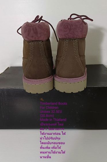 Timberland for Children 32.5EU(20.8cm) ของแท้ สภาพมือ 1 ไม่ผ่านการใช้งานมาก่อน, รองเท้า Timberland หนังแท้ เย็บรอบขอบพื้นเพิ่มตามรายละเอียด รูปที่ 11