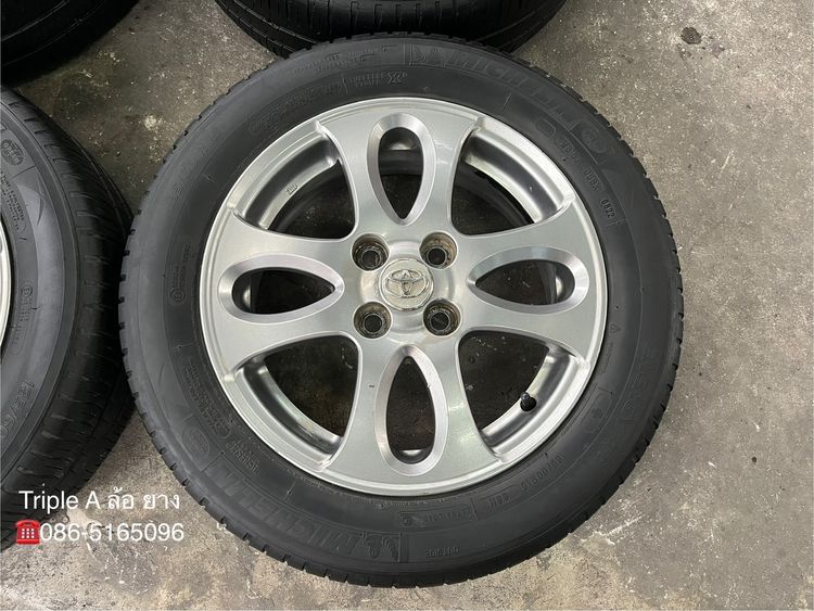 ✨ล้อแม็ก 4รู100✨Toyota Vios รุ่นพิเศษ ขอบ 15 สีเทา พร้อมยาง 185-60-15 Michelin ปี 22 รูปที่ 3