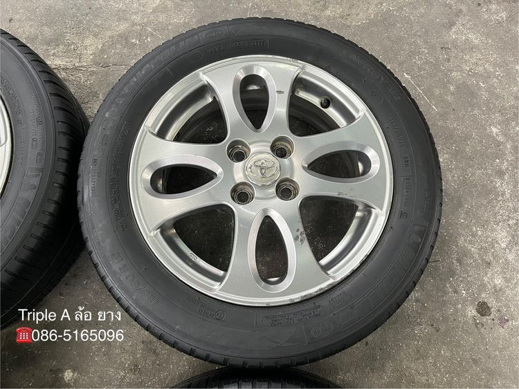 ✨ล้อแม็ก 4รู100✨Toyota Vios รุ่นพิเศษ ขอบ 15 สีเทา พร้อมยาง 185-60-15 Michelin ปี 22 รูปที่ 5
