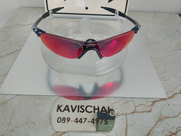 แว่นตากันแดด แว่นกันแดด Oakley Zero 0.7 เฟรมสี Cobalt เลนส์แท้ +Red Iridium