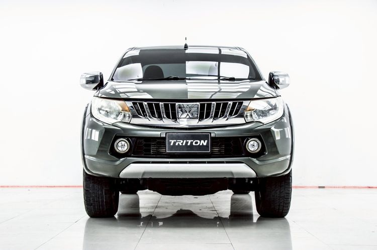 Mitsubishi Triton 2015 2.4 GLX Plus Pickup ดีเซล ไม่ติดแก๊ส เกียร์ธรรมดา เขียว รูปที่ 4