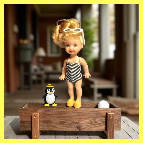 Barbie vintage and Kelly doll เซ้ตแม่ลูก รูปที่ 6