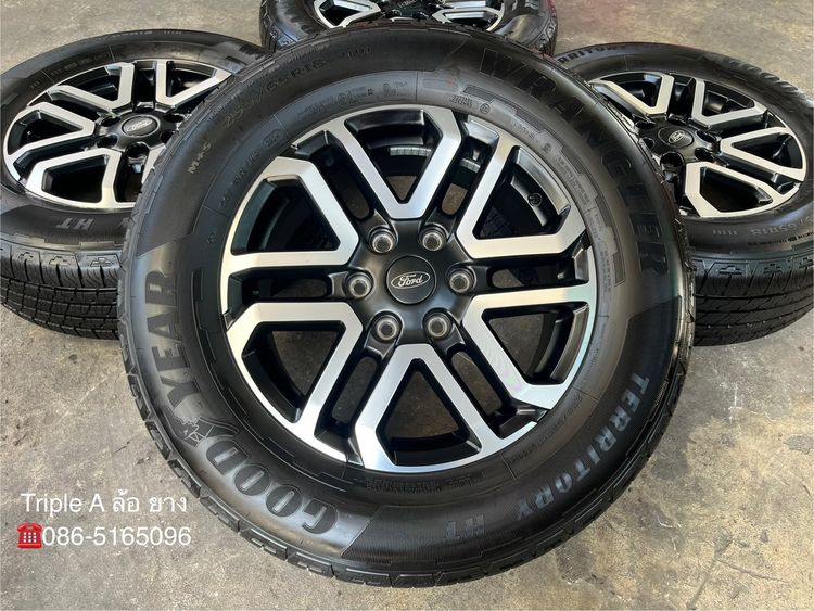 ✨ล้อแม็กพร้อมยางใหม่ป้ายแดง✨Ford Next-Gen Sport ขอบ 18 ดำหน้าเงา💖ใหม่กริ๊บ💖 รูปที่ 2
