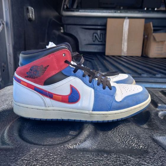jordan 1 mid multicolor swoosh รูปที่ 10