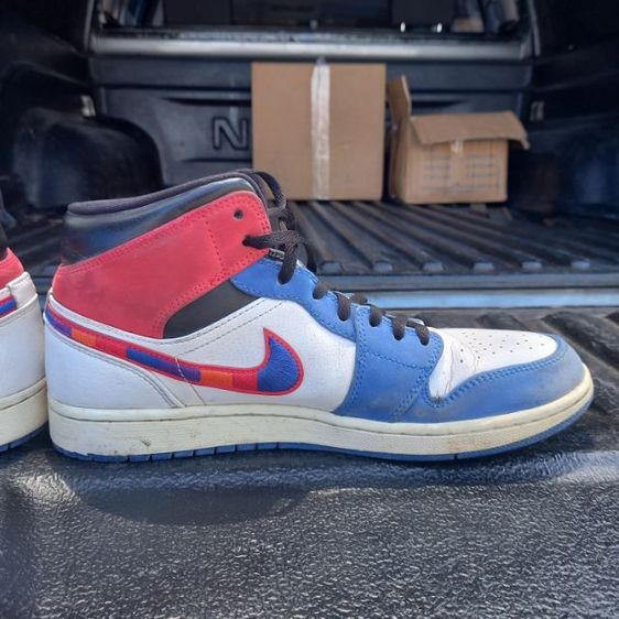 jordan 1 mid multicolor swoosh รูปที่ 4