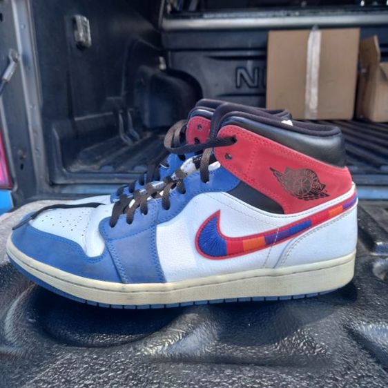 jordan 1 mid multicolor swoosh รูปที่ 8