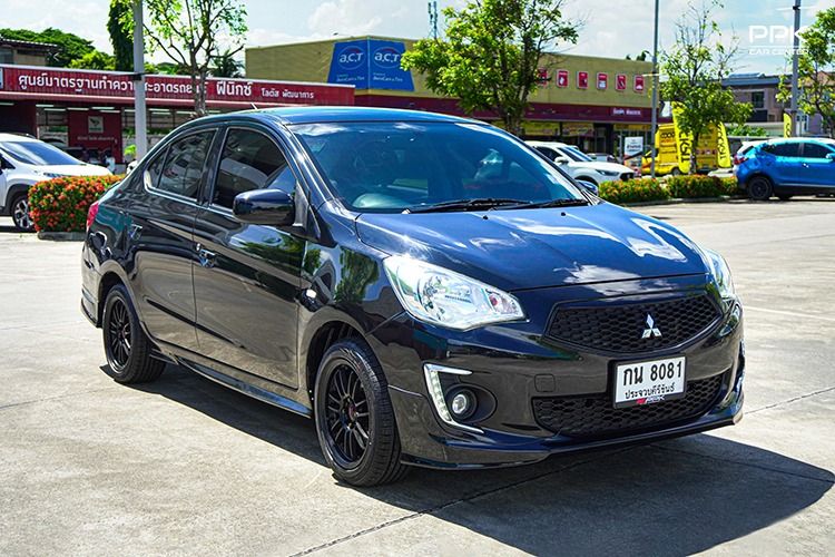 Mitsubishi Attrage 2019 1.2 GLX Sedan เบนซิน ไม่ติดแก๊ส เกียร์อัตโนมัติ ดำ รูปที่ 3