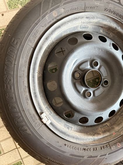 ล้อกะทะ ฝาครอบ รถป้ายแดง แอททราจ ถอด100โล ขอบ14 ยางบริสโตน ปลายปี24 ชุดละ7999 ติดต่อ 089-4138993 เอส  รูปที่ 7