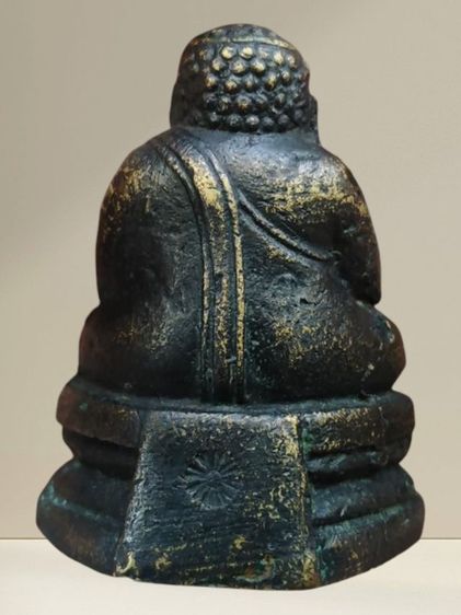 พระสังกัจจายน์ หลวงพ่อเส็ง รุ่นแรก วัดศรีประจันตคาม ปี2499 เ นื้อทองเหลืองรมดำ ตอกโค๊ตดอกจันทร์ ด้านหลัง หายากสุดๆ 1 ใน 1000 องค์ รูปที่ 2