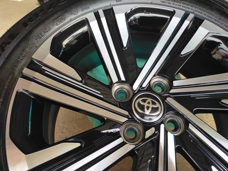 แม็กโตโยต้า สีเดิม ป้ายแดง ขอบ16 พร้อมยางwestlake 195 60 16 ปี24 ยางสวยทุกเส้น ตุ่มหน้ายางยังอยู่ใส่ vios yaris รูปที่ 6