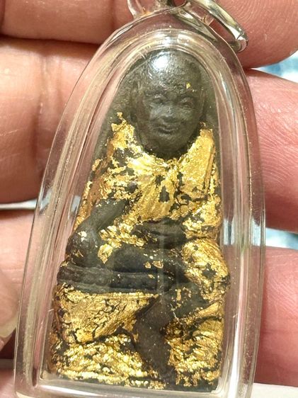 พระหลวงปู่ทวด วัดศรีมหาโพธิ์ เนื้อว่านพิมพ์ห้อยฝ่าบาทใหญ่ รุ่น5 แซะพิมพ์นิยม ปี37 รูปที่ 2