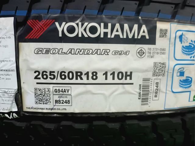 Yokohama 265 60 18 ปี25 ใส่ฟรี-ส่งฟรี ชุดละ 16990.- รูปที่ 3